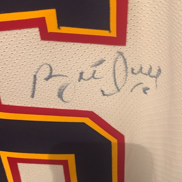 Incredible Game Cut Autographed St Louis Blues Home White Jersey Brett Hull 1996 - Picture 8 of 10